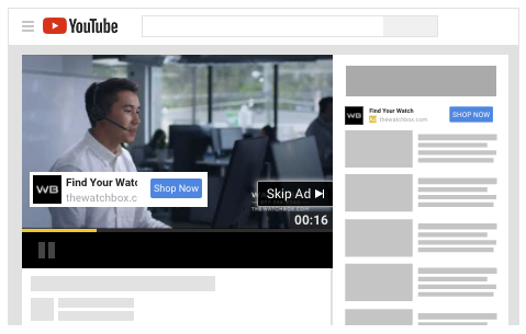 Example of a YouTube ad for eCommerce. 