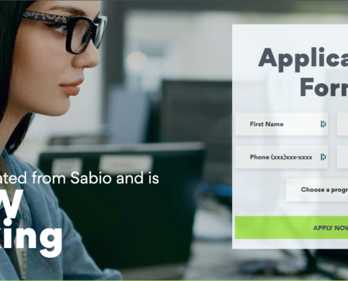 A screen capture of the homepage of Sabio Coding Bootcamp