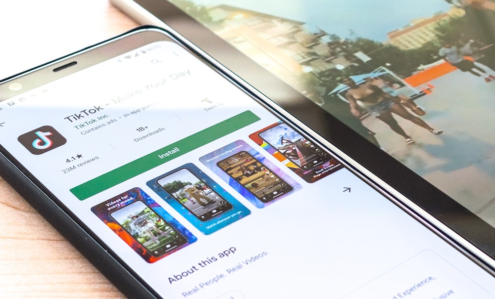 tiktok ads on a phone 