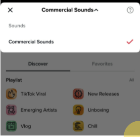 settings in tiktok for adding music to tiktok ad
